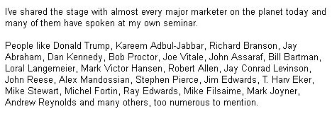 Armand Morin International Speaker membership millionaire training
